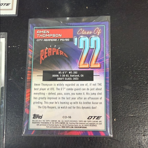 Amen Thompson - Topps Chrome OTE 2022/23 - Lot of (7) Gem Mint 10 - Picture 9 of 12